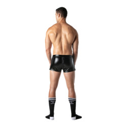 LEADER Short avec Zip Brut Noir